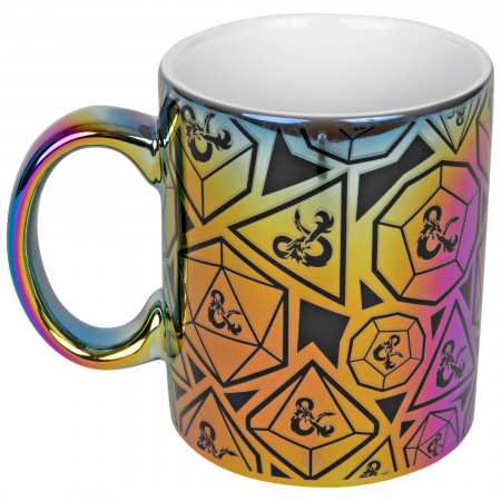Dungeons & Dragons Rainbow D20 16 Ounce Mug